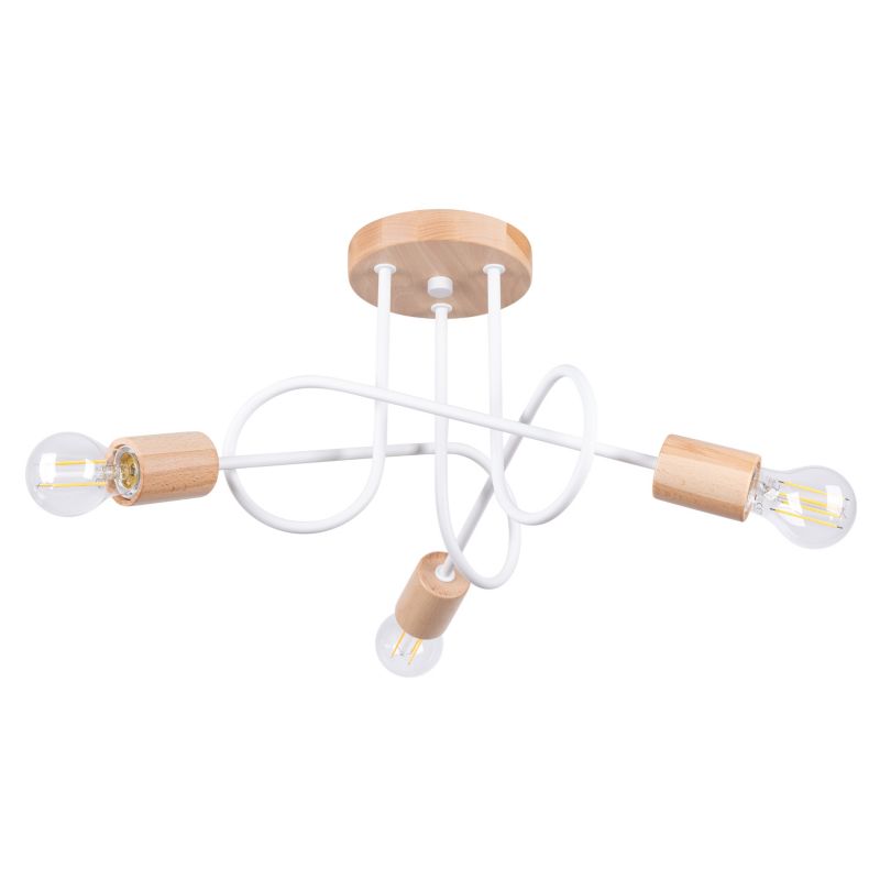 Żyrandol Sollux Lighting EMBER 3 biały 1 szt.