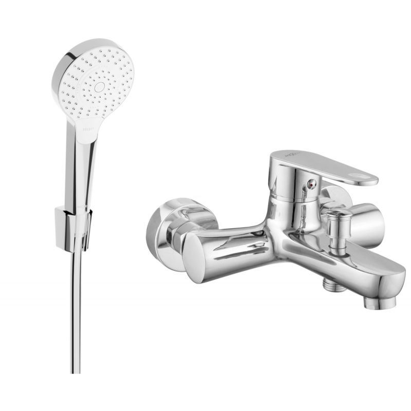 Bateria wannowa z zestawem prysznicowym Mexen Kama chrom 7253R05-00 1 szt.