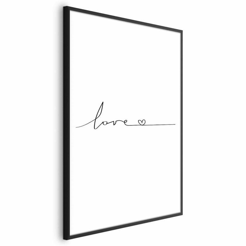 Plakat Artgeist Miłość wszędzie 40x60 cm z ramą czarną 1 szt