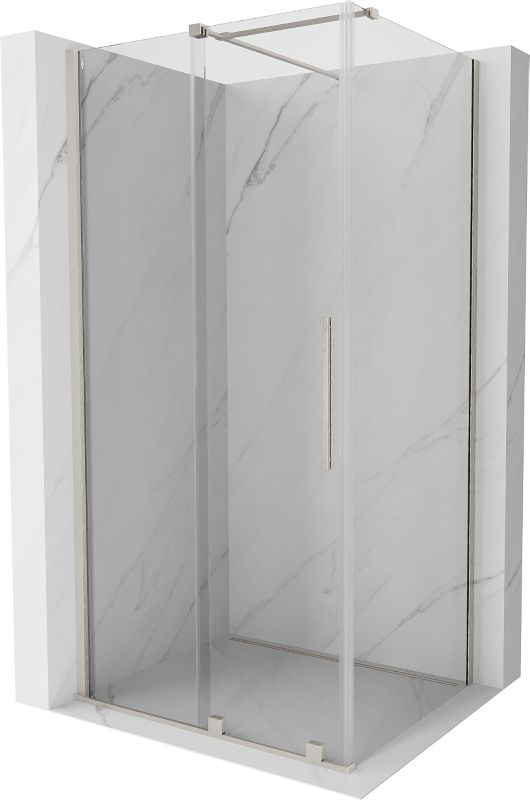 Kabina prysznicowa Mexen Velar rozsuwana 130 x 90 cm transparent nikiel szczotkowany 1 szt.
