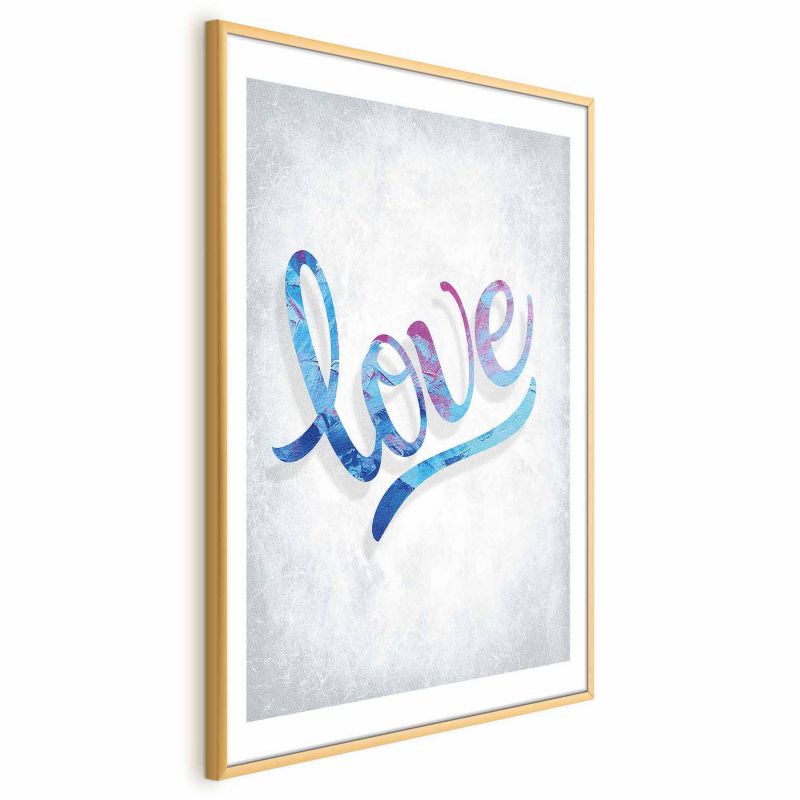 Plakat Artgeist Love 29,7x42 cm z ramą złotą 1 szt