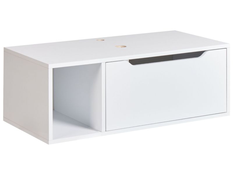 Wisząca szafka pod umywalkę Cascavel 80 cm Biały 1 szt.