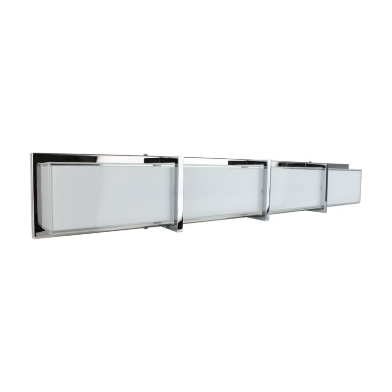 Kinkiet SPOT Light 1xLED 40W Kombinacja Bieli z Dodatkiem Chromu, Polski Producent, 1 szt.