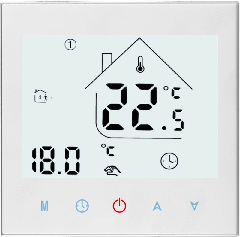 Termostat programowalny HD-T1000.W z komunikacją Zigbee 3.0 biały
