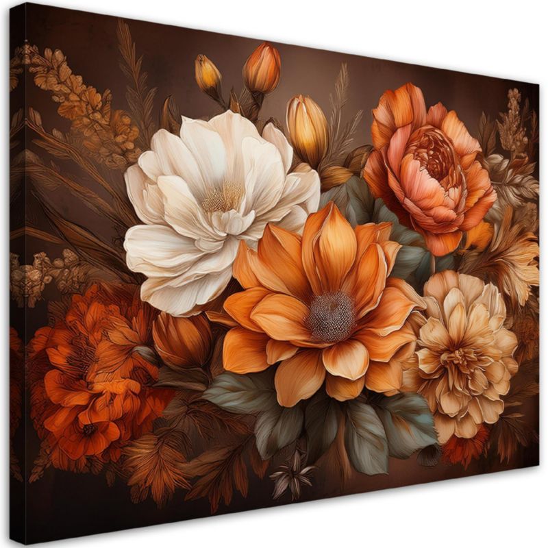 Obraz do salonu sypialni Feeby Natura Botanika Pomarańczowe 60x40 cm 1szt