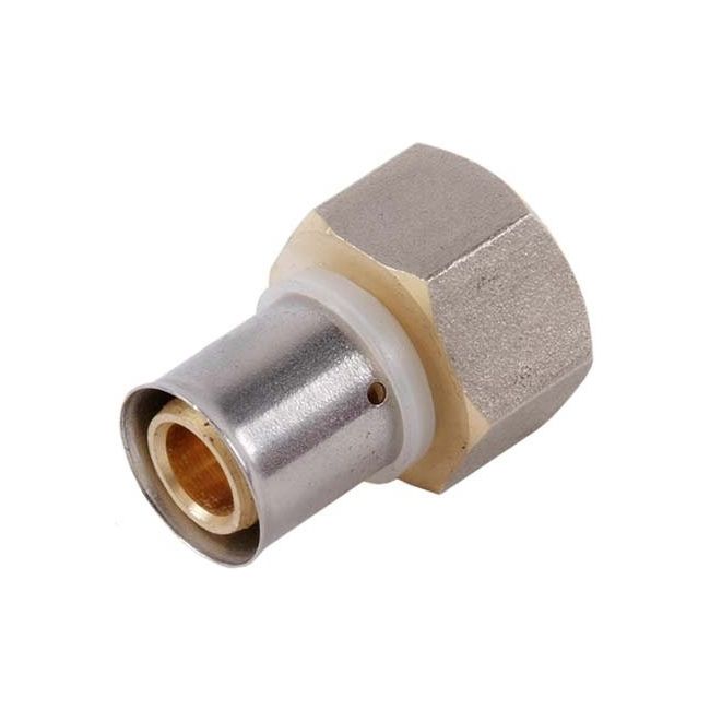 Złączka prosta zaprasowywana Idmar Group gwint wewnętrzny 3/4" x 20 x 2 mm