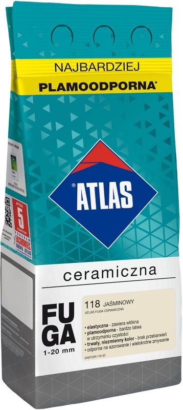 Fuga ceramiczna Atlas 118 jaśminowy 2 kg