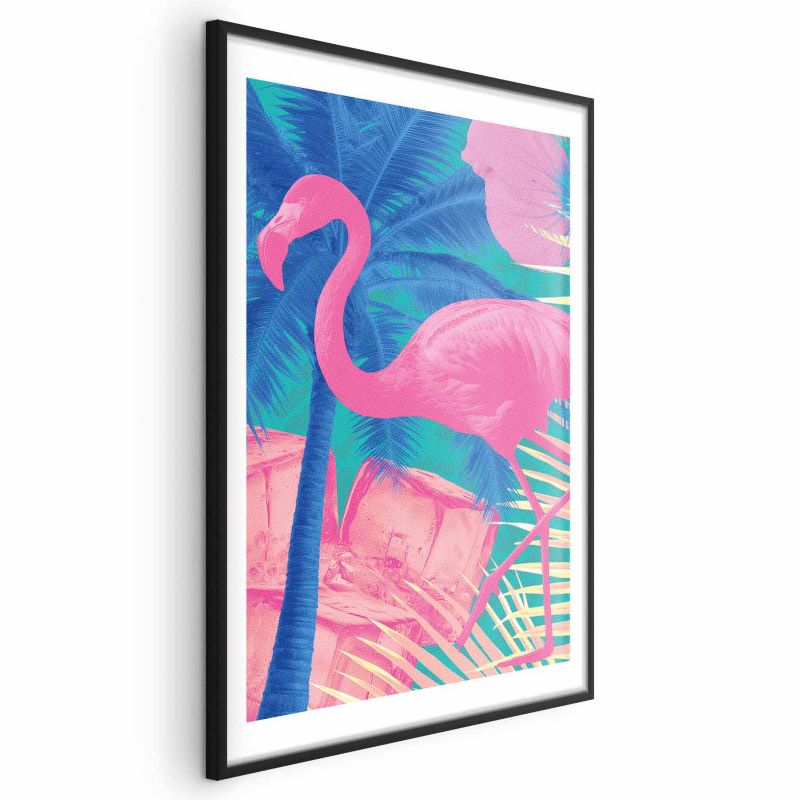 Plakat Artgeist Abstrakcyjny Flaming 60x90 cm z ramą czarną 1 szt
