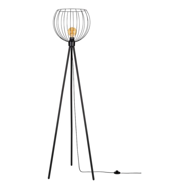 Lampa Podłogowa SPOT Light 1xE27 Max.40W Elegancka Czerń w Klasycznym Stylu, Polski Producent, 1 szt.