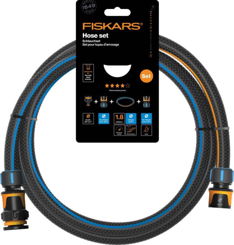 Zestaw przyłączeniowy Fiskars 1/2" 1,8 m Q4
