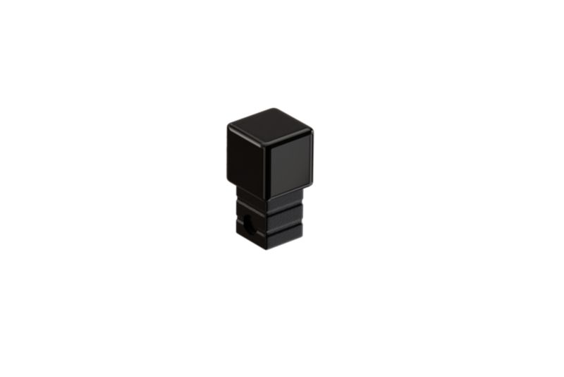 Kostka narożna wykończeniowa do profili Q Lambro czarna połysk 1.2cm 1 szt.
