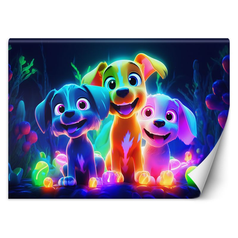 Fototapeta Feeby Neonowe psy 150x105 1 szt