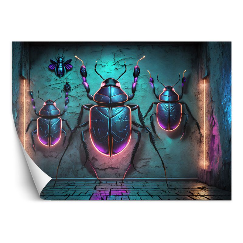 Fototapeta Feeby Owady Zwierzęta Neon 350x245 1 szt