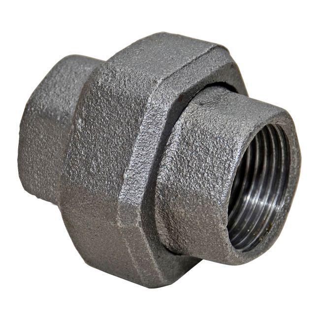 Dwuzłączka stalowa ErE 3/4" czarna