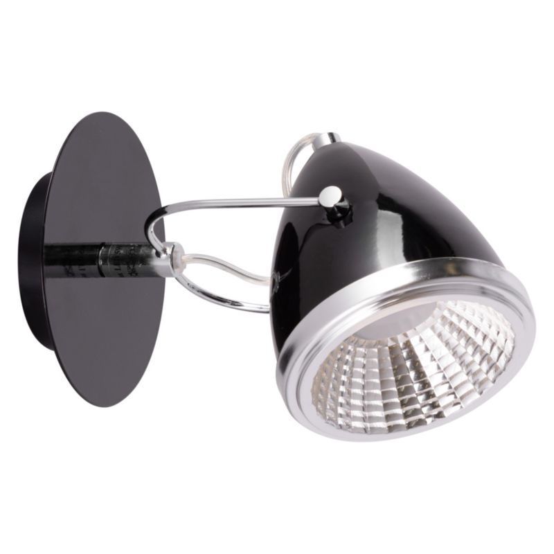 Kinkiet SPOT Light 1xGU10 LED 6W Połączenie Chromu i Czerni w Industrialnym Stylu, Polski Producent 1 szt.