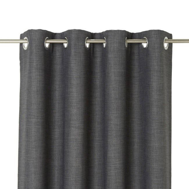 Zasłona zaciemniająca GoodHome Novan 140 x 260 cm ciemnoszara