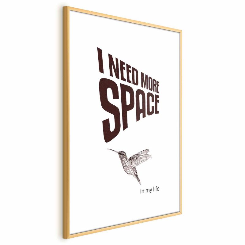 Plakat Artgeist More Space 40x60 cm z ramą złotą 1 szt