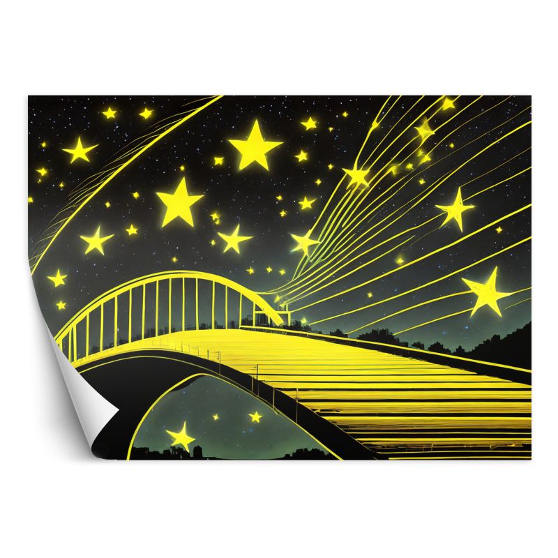 Fototapeta Feeby Gwiazdy Most Abstrakcyjny Neon 100x70 1 szt