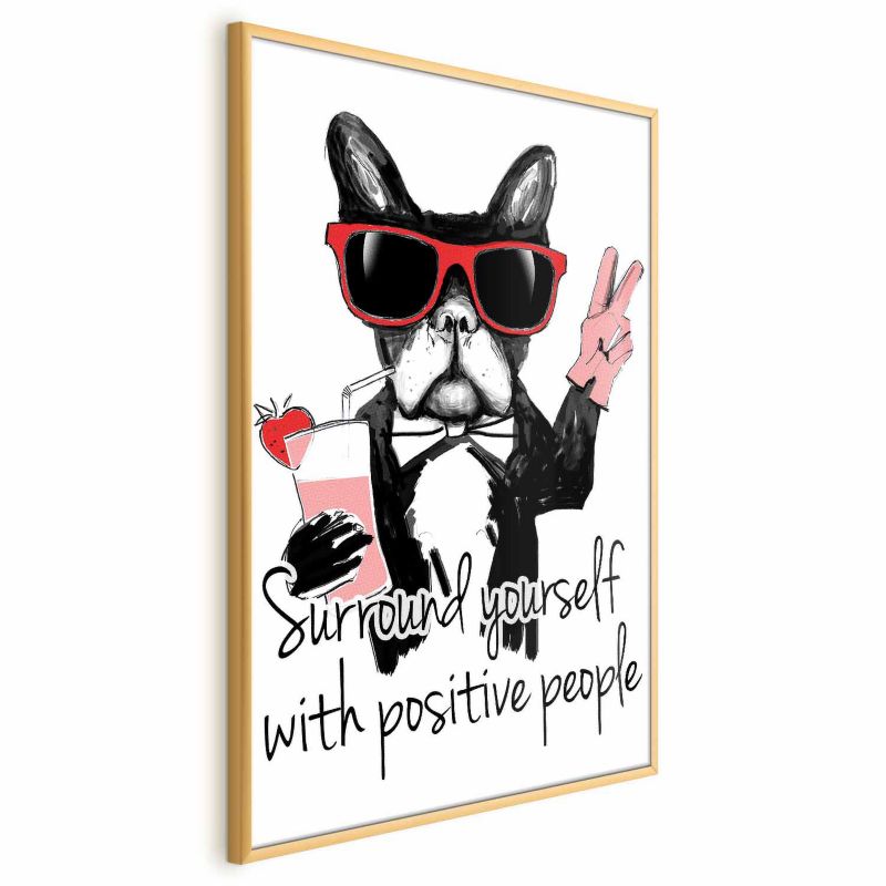 Plakat Artgeist Advice 60x90 cm z ramą złotą 1 szt