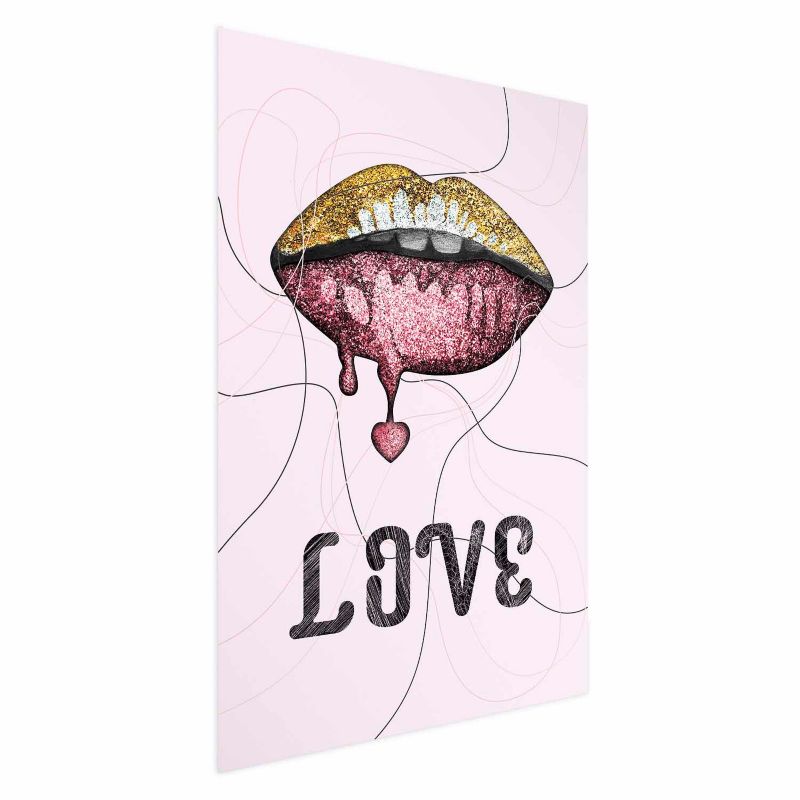 Plakat Artgeist Płynne usta 40x60 cm bez ramy 1 szt