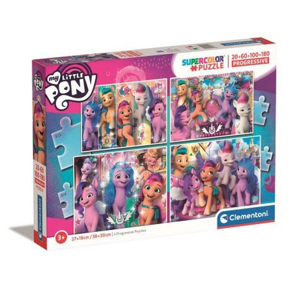 Puzzle 20+60+100+180 EL PROGRESSIVE SUPER KOLOR My Little Pony