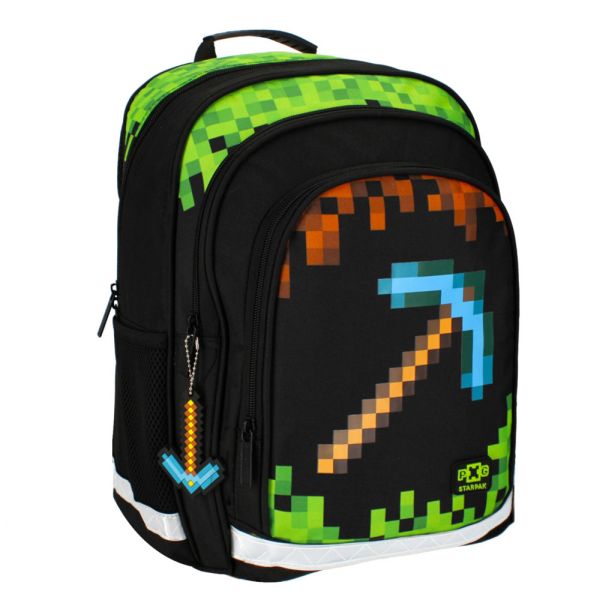 Plecak Szkolny PIXEL GAME PICKAXE Starpak