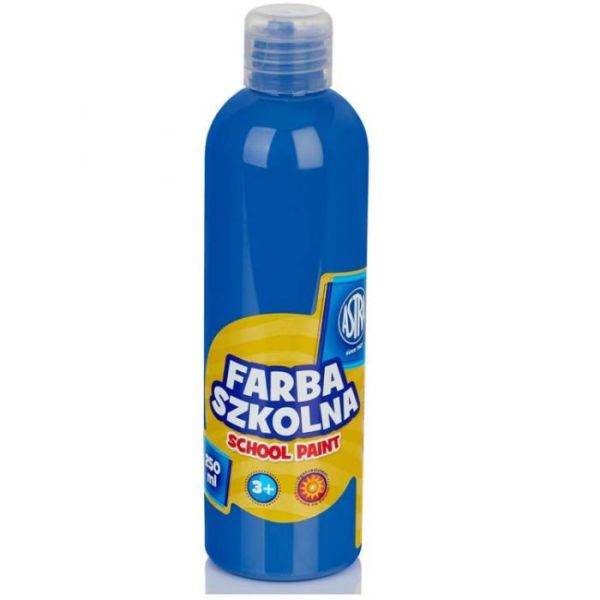 Farba Szkolna Plakatowa 250ml C.Niebieska Astra