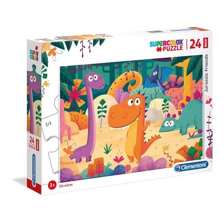 Clementoni Puzzle 24 elementy maxi Jurassic Friends