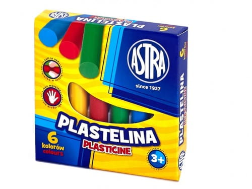 PLASTELINA ASTRA 6 KOLORÓW @
