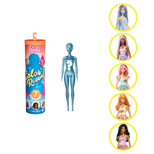 BARBIE LALKA KOLOROWA TUBA NIESPODZIANKA