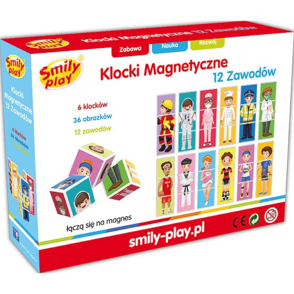 Smily Play Klocki Magnetyczne 12 zawodów