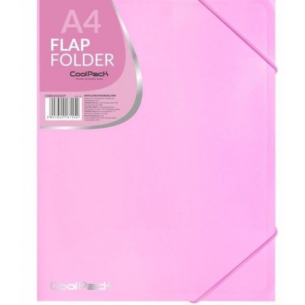 COOLPACK - PASTEL - TECZKA NA GUMKĘ A4 - róż