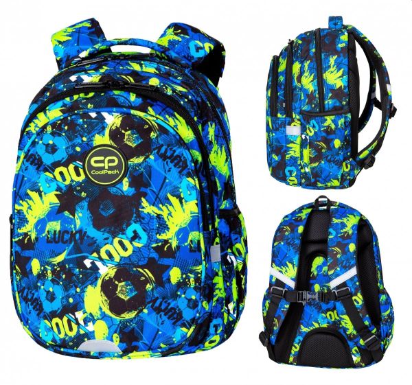 COOLPACK - JERRY - PLECAK MŁODZIEŻOWY - FOOTBALL GREEN