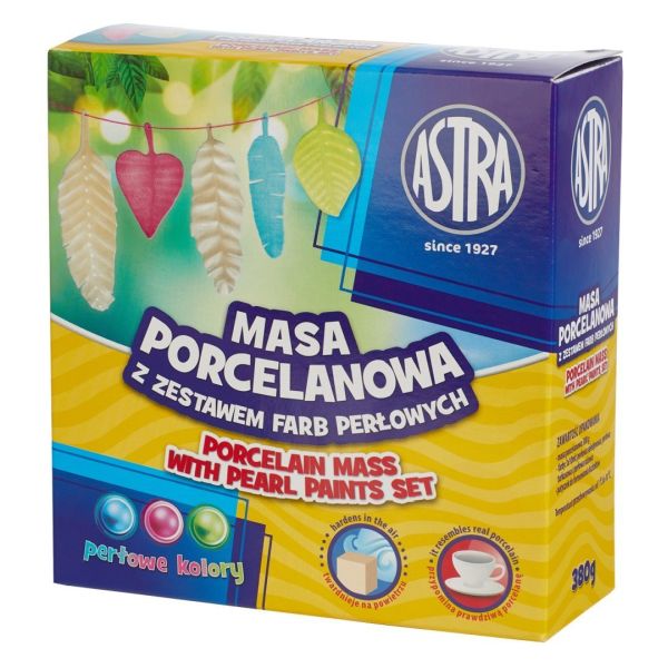 MASA PORCELANOWA + 3 KOLORY FARB PERŁOWYCH @