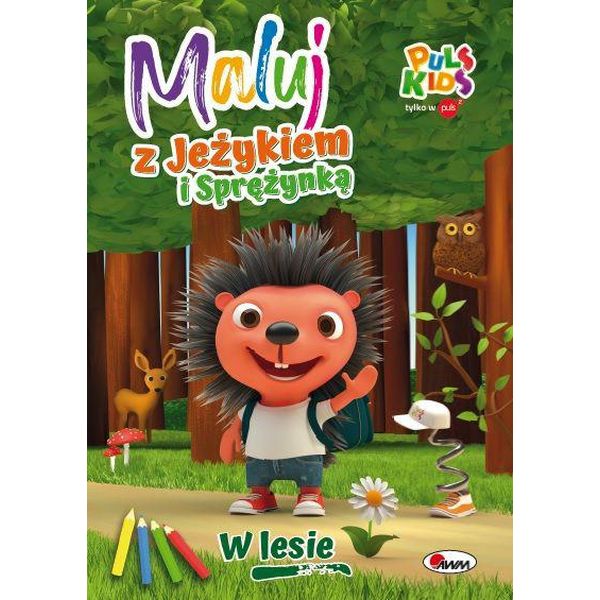 MALUJ Z JEŻYKIEM I SPRĘŻYNKĄ W LESIE
