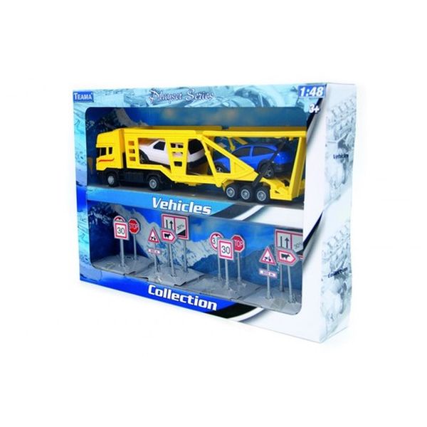 Teama LAWETA Z Z NACZEPĄ 1:48 ŻÓŁTA