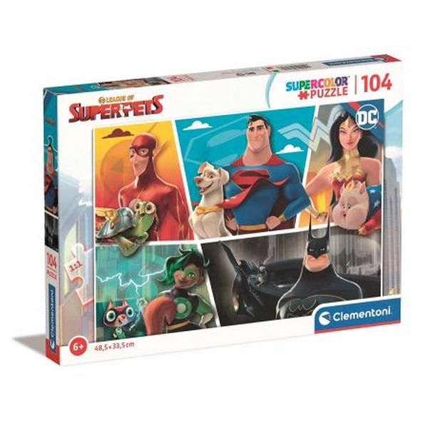 Puzzle 104 EL SUPER KOLOR DC Superpets