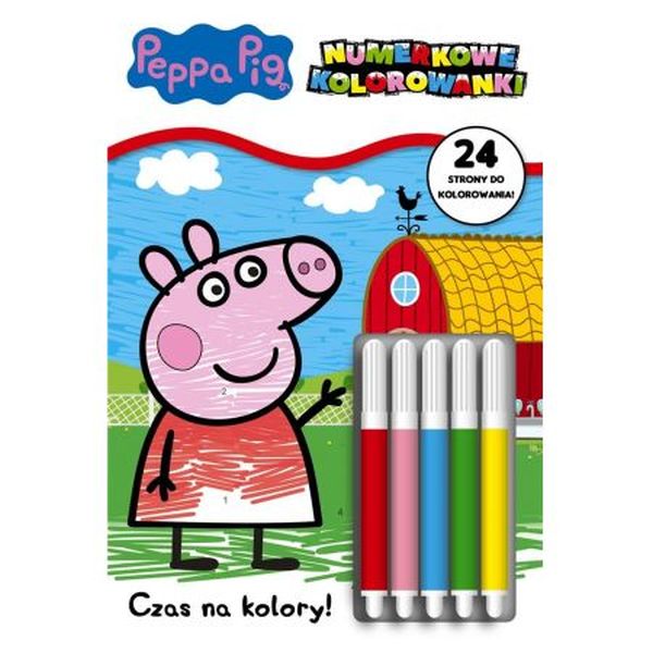 Peppa. Pig. Numerkowe kolorowanki cz. 1 Czas na kolory!