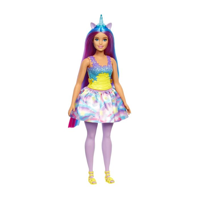 Lalka Barbie Dreamtopia Tęczowy Jednorożec Niebiesko-fioletowe włosy HGR20