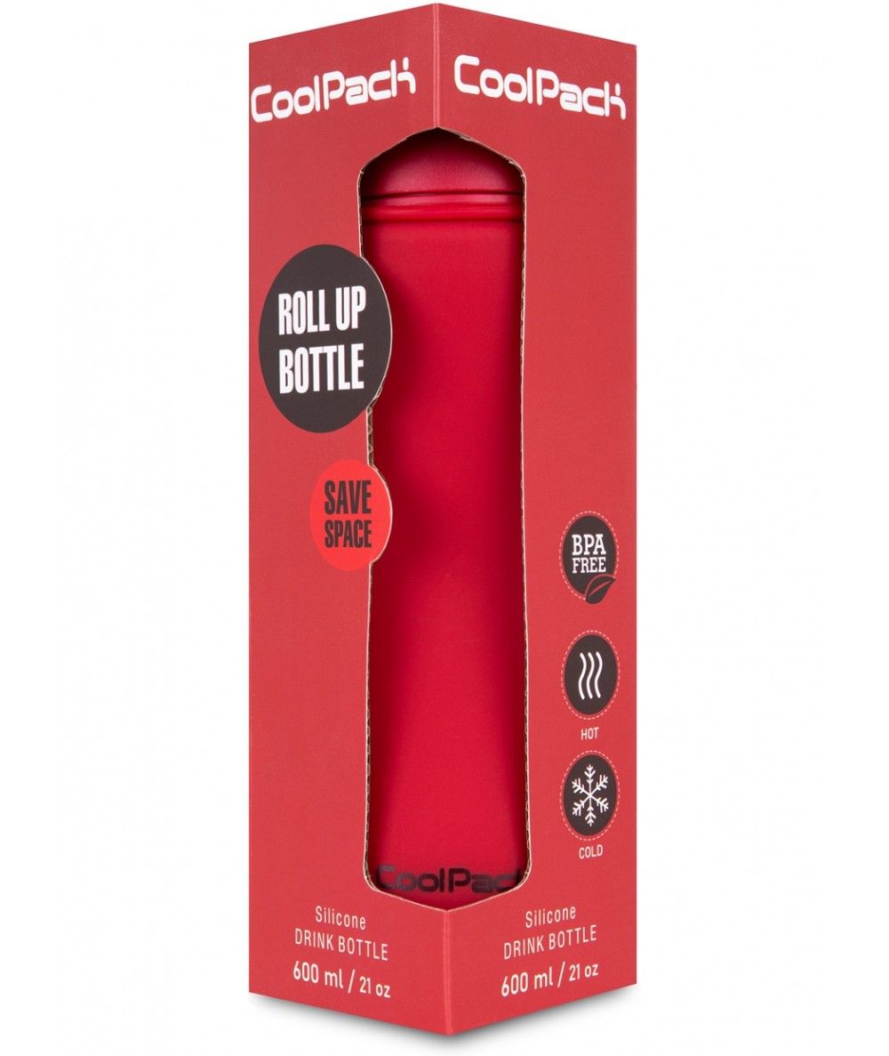 CoolPack Bidon Silikonowy Pump 600 ml Rpet Red