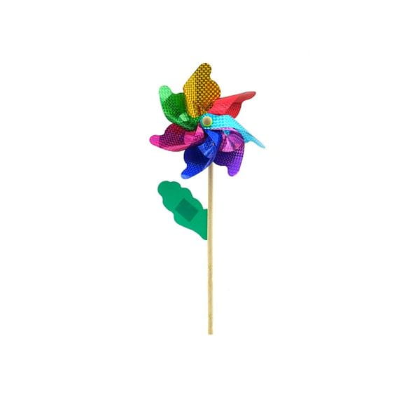 wiatraczek na drewnianym patyku dł.24cm