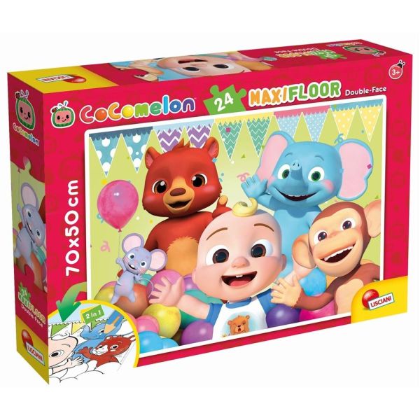 Lisciani Puzzle podłogowe dwustronne 24 el. Cocomelon