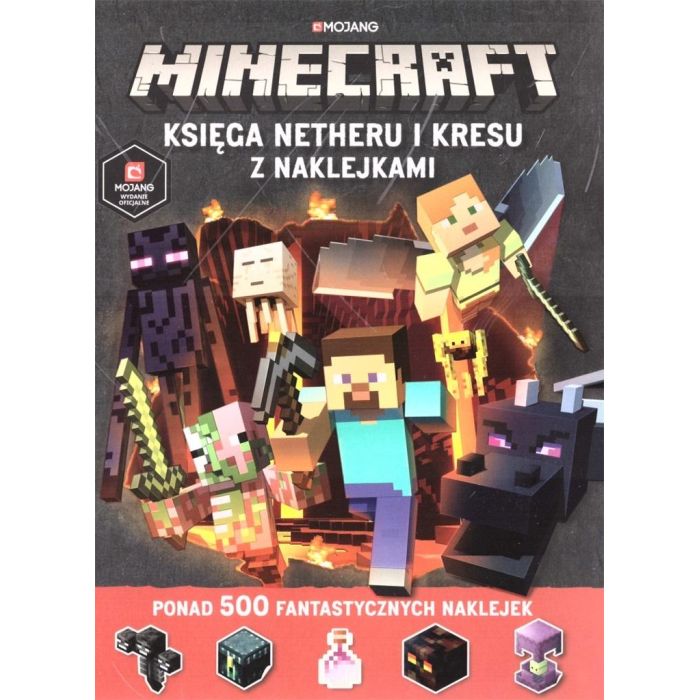 Książka Minecraft Księga Netheru i kresu z naklejkami