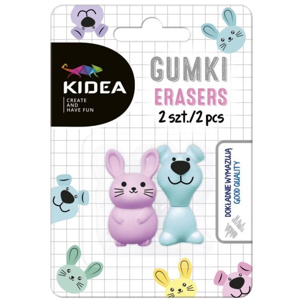 GUMKi ZWIERZAKI 2 SZT. KIDEA