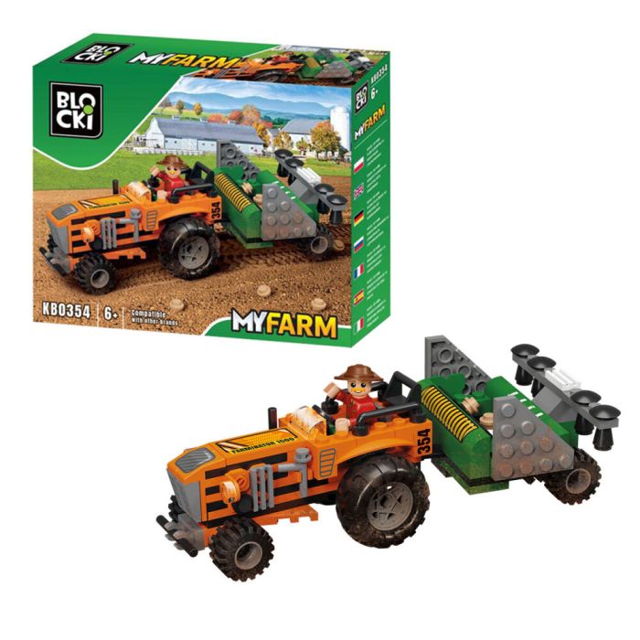 Klocki Blocki KB0354 MyFarm Traktor z siewnikiem
