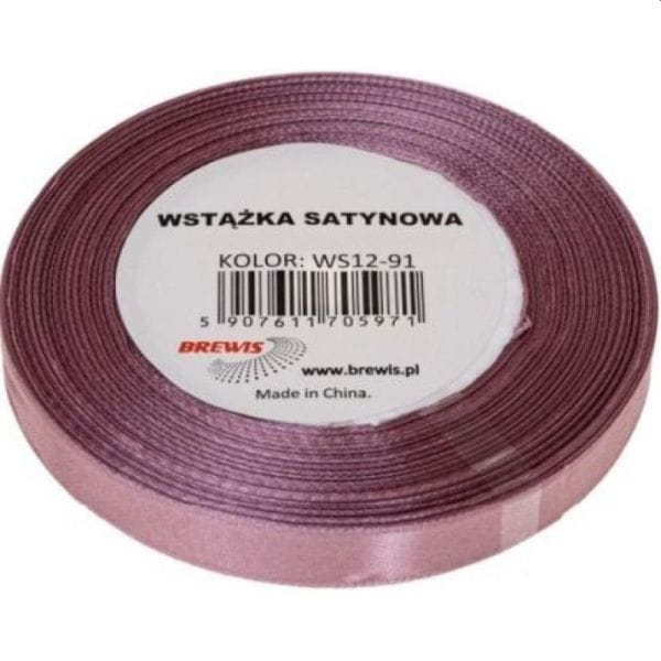 Wstążka satynowa 38mm/32m 91 c.pudrowy róż