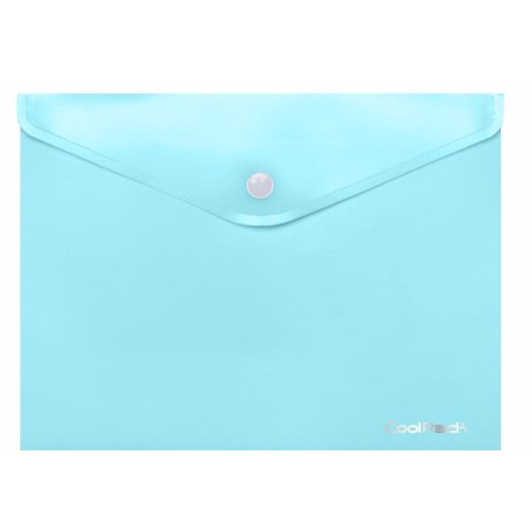 COOLPACK - PASTEL - KOPERTA NA DOKUMENTY A4 - na zatrzask - niebieski