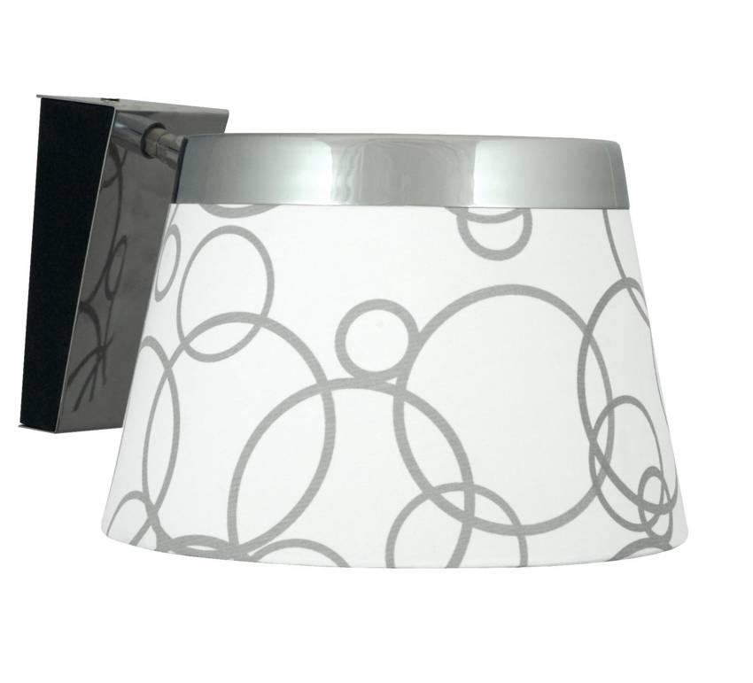 Lampa ścienna kinkiet biały chrom Impresja