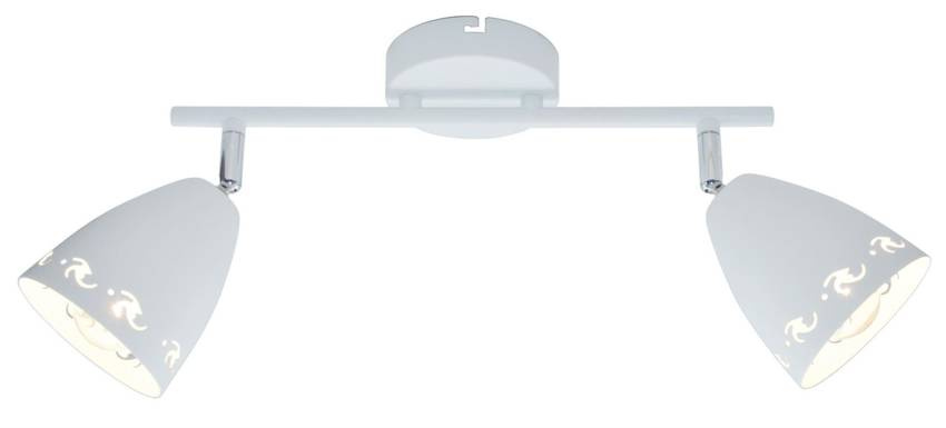 Lampa ścienna kinkiet 2X40W E14 biały mat COTY