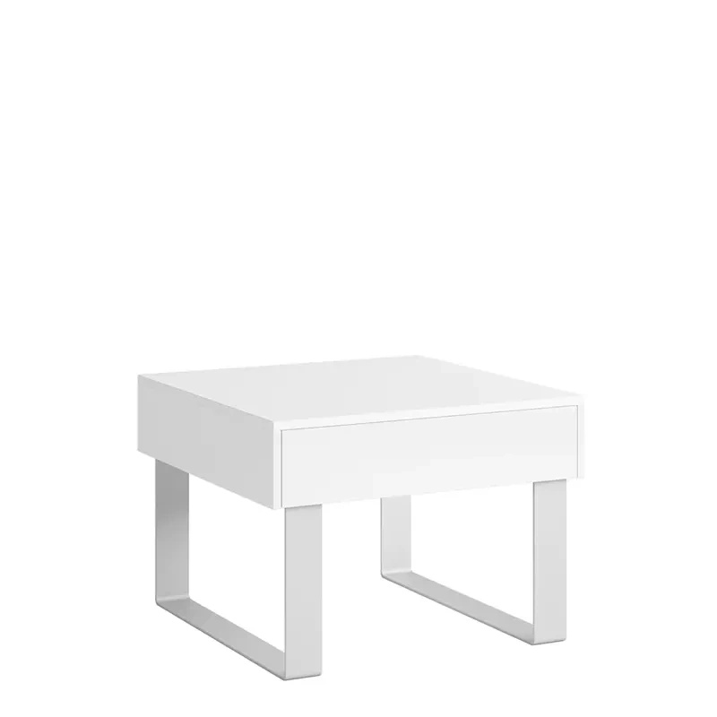 Biała ława do salonu MODERN